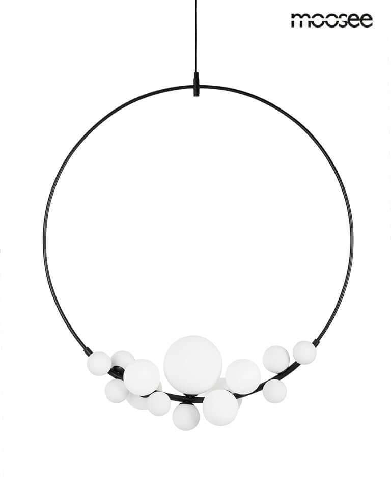 Závesná lampa Rocio čierna