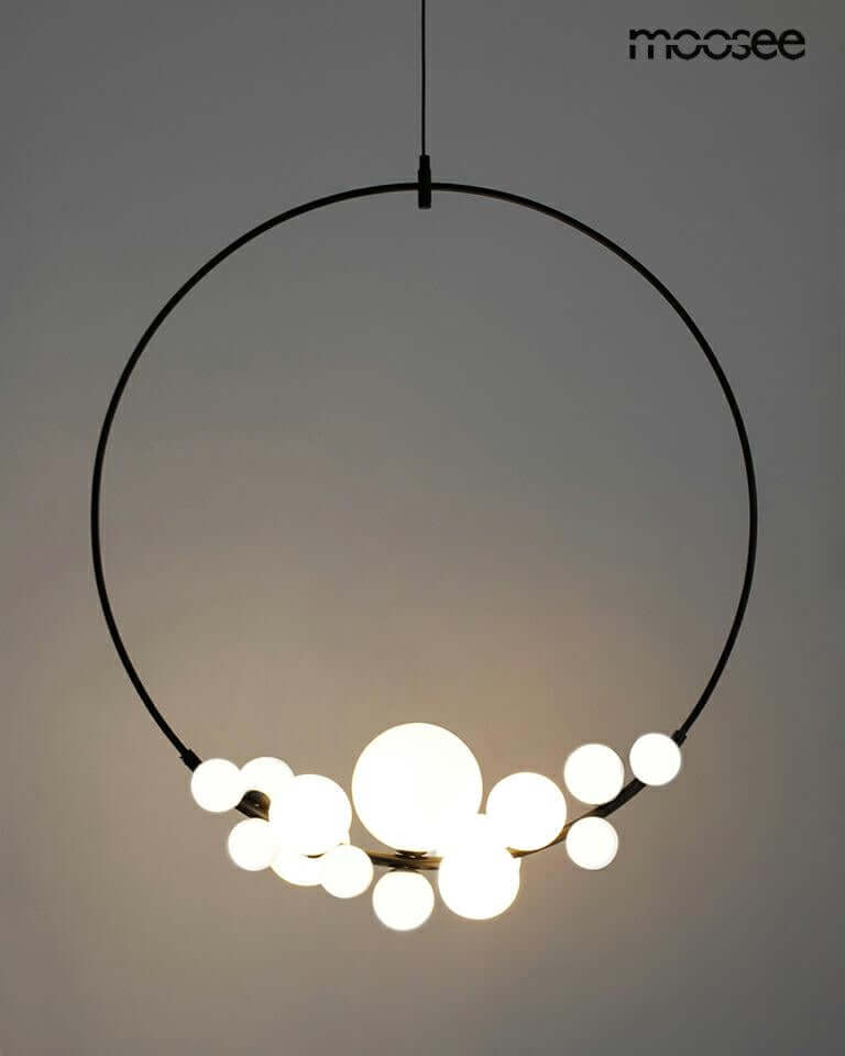 Závesná lampa Rocio čierna