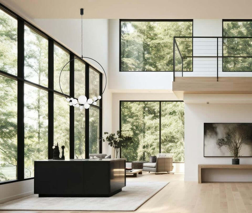 Závesná lampa Rocio čierna