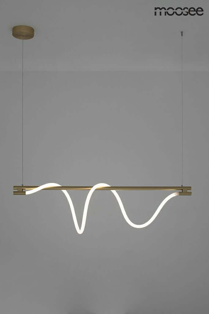 45. Závesná lampa Serpiente 120 zlatá