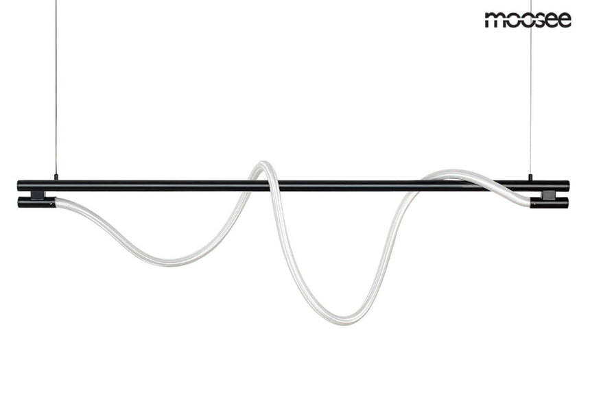 Závesné svietidlo Serpiente 120 čierne