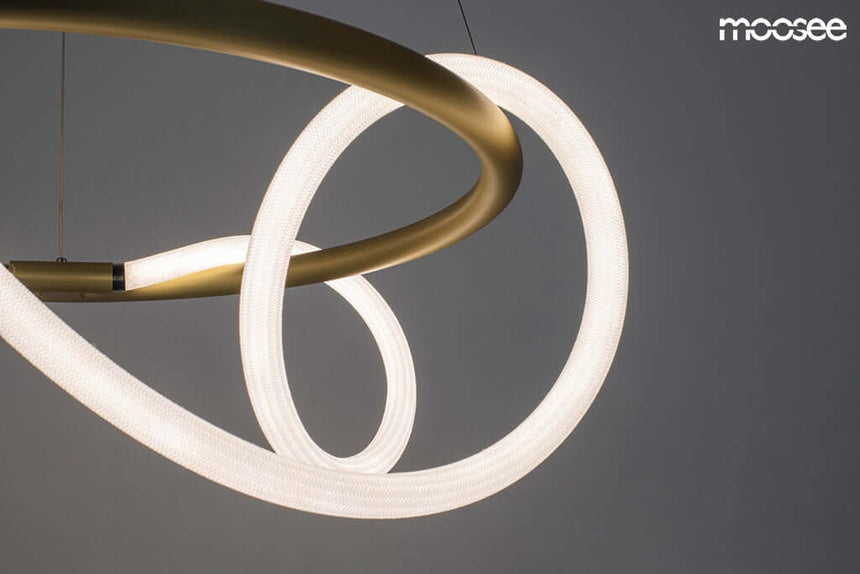 77. Závesná lampa Serpiente 60 zlatá