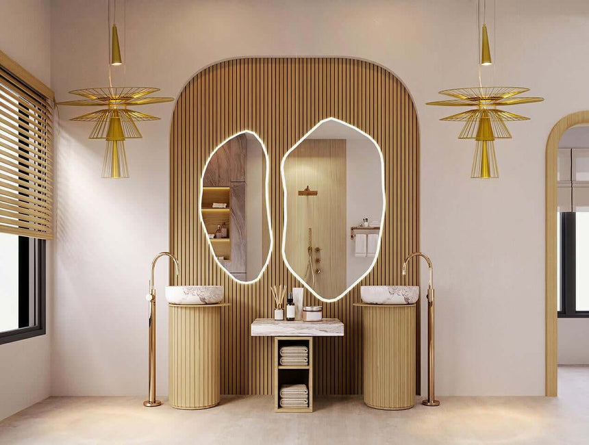 Závesná lampa Sesto zlatá