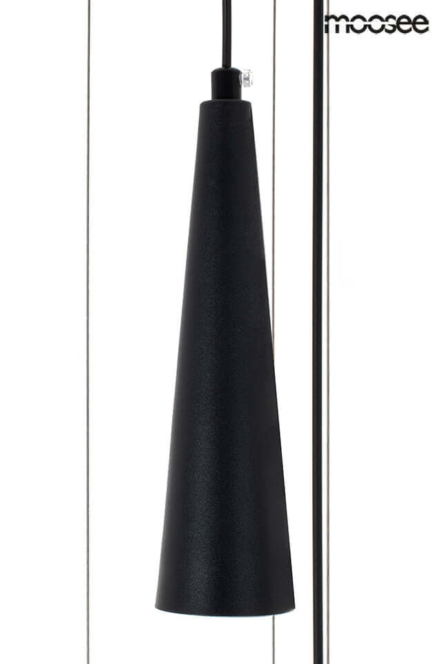 Závesná lampa Sesto čierna