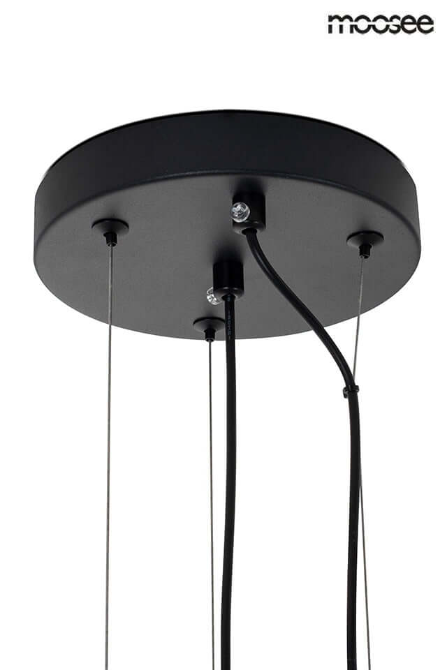 Závesná lampa Sesto čierna