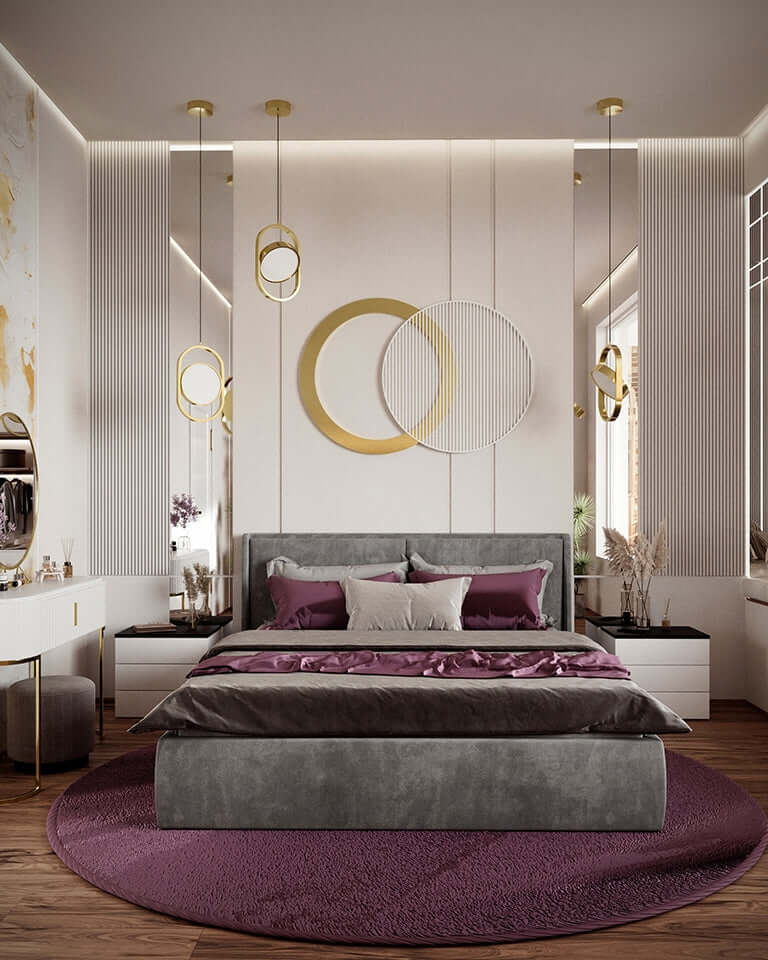 Závesná lampa Spinner 19 zlatá