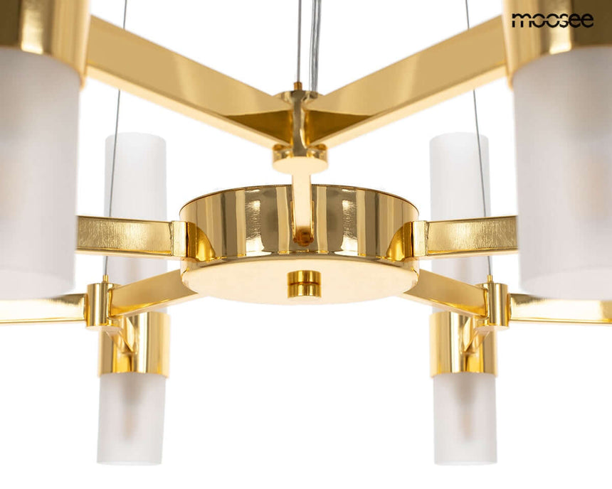 Závesná lampa Tubs 10 zlatá