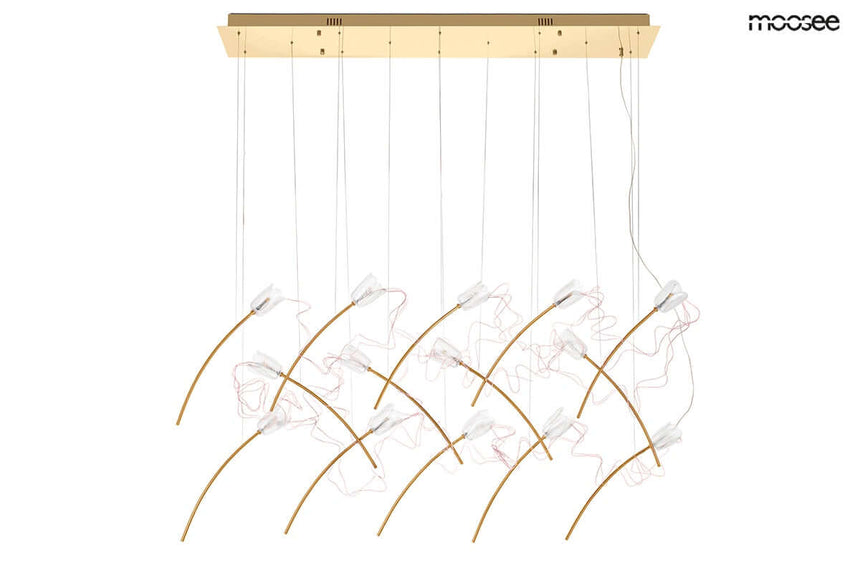 Závesná lampa Tulippe 14 Line zlatá