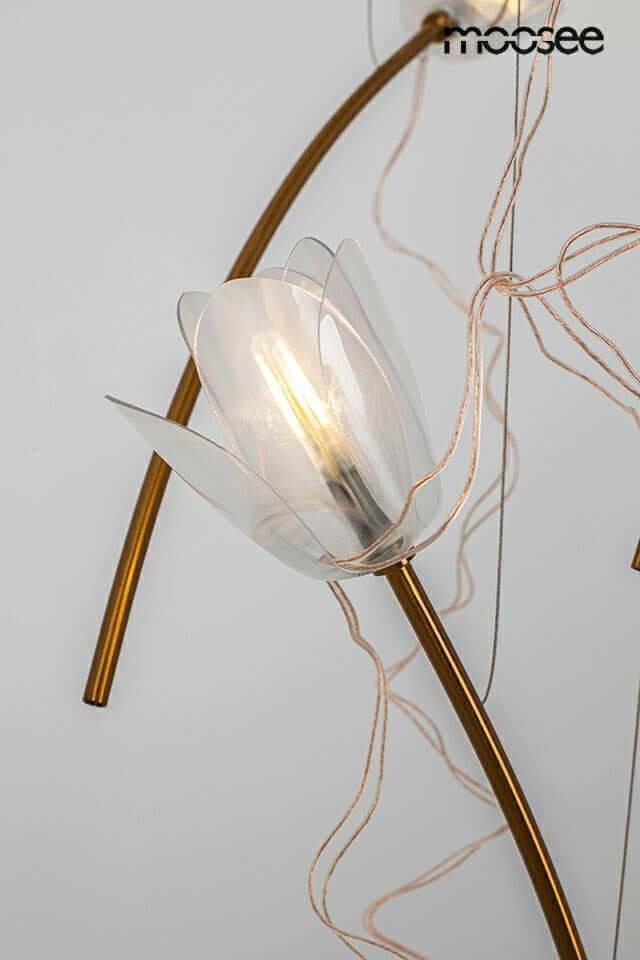 Závesná lampa Tulippe 14 Line zlatá