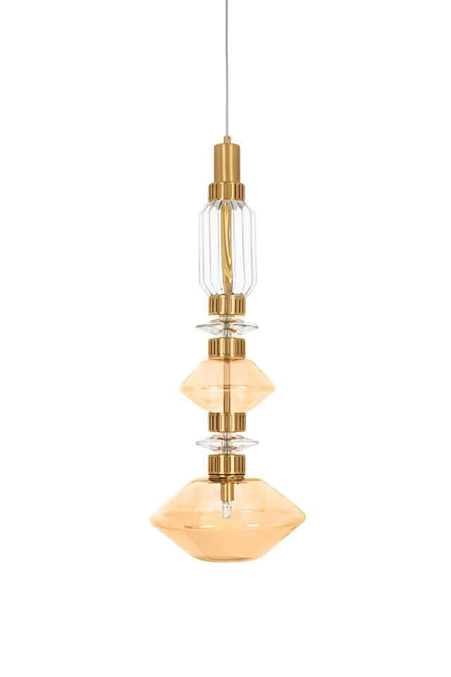 Závesná lampa Vaso zlatá