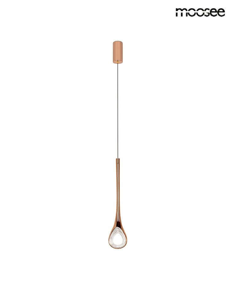 Závesná lampa Vuelo medená