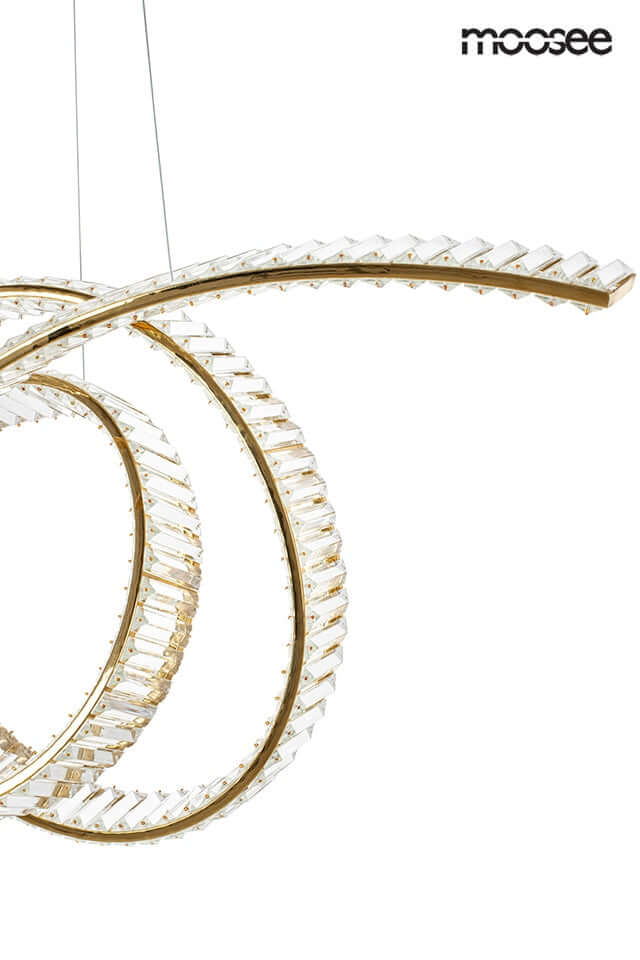 Závesná lampa Wave 120 zlatá