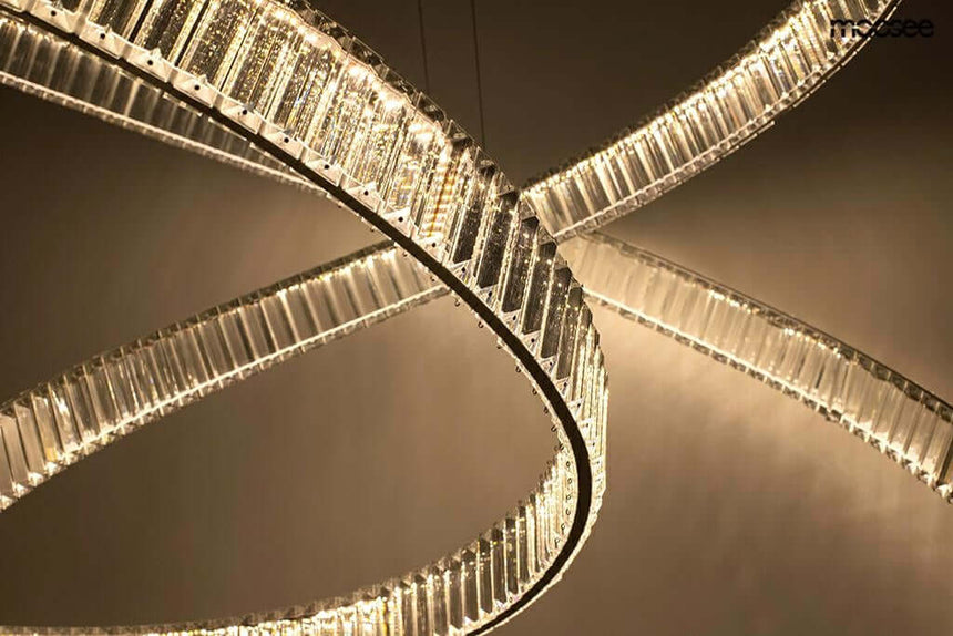 Závesná lampa Wave 130 chróm