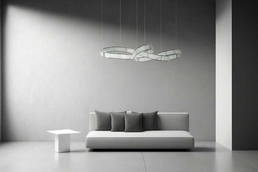 Závesná lampa Wave 160B chróm