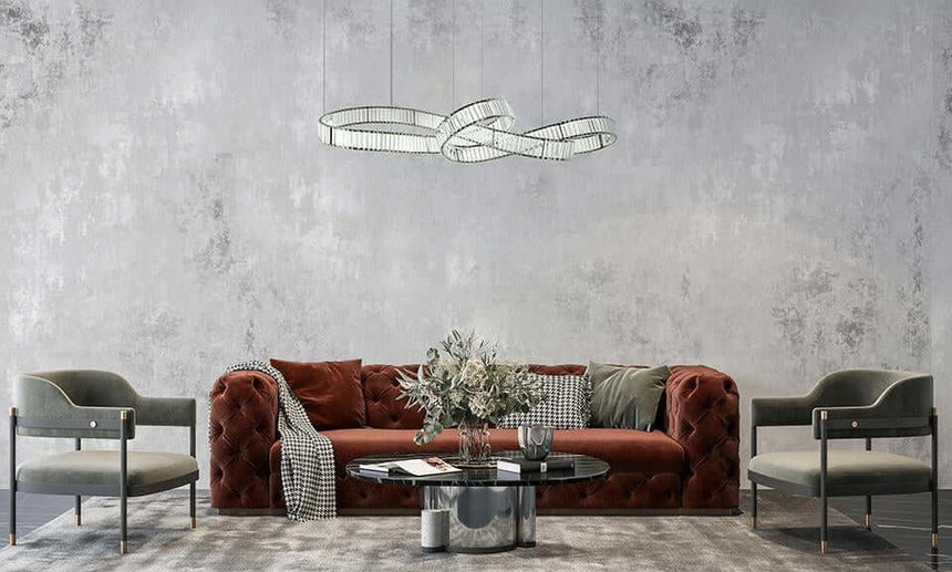 Závesná lampa Wave 160B chróm