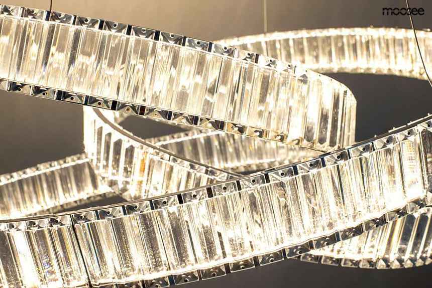 Závesná lampa Wave 80 chróm