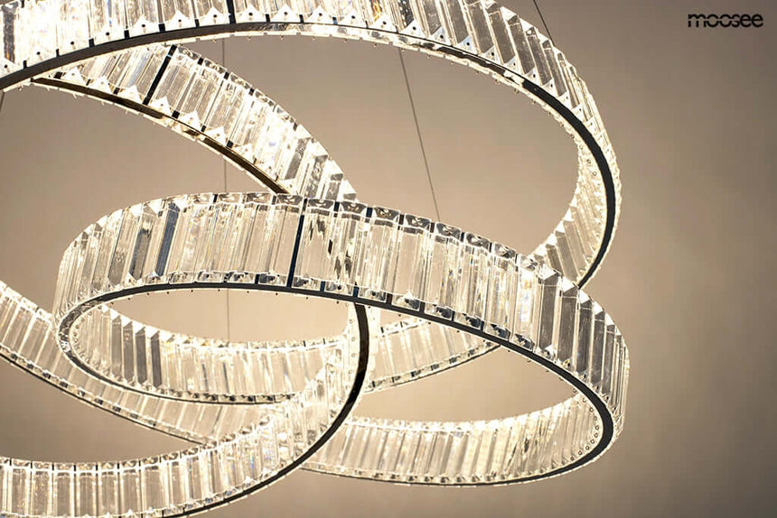 Závesná lampa Wave 80 chróm