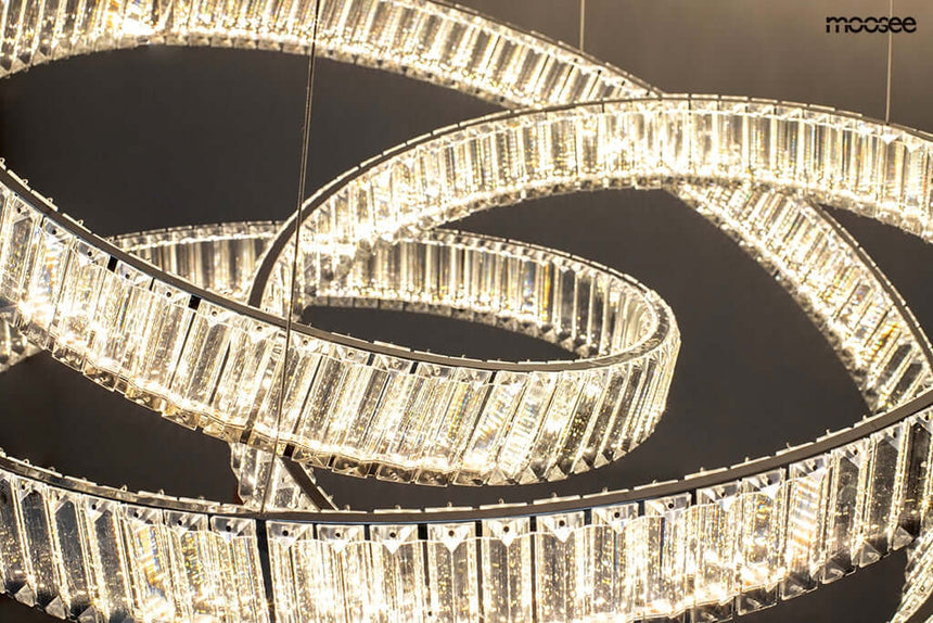 Závesná lampa Wave 80 chróm