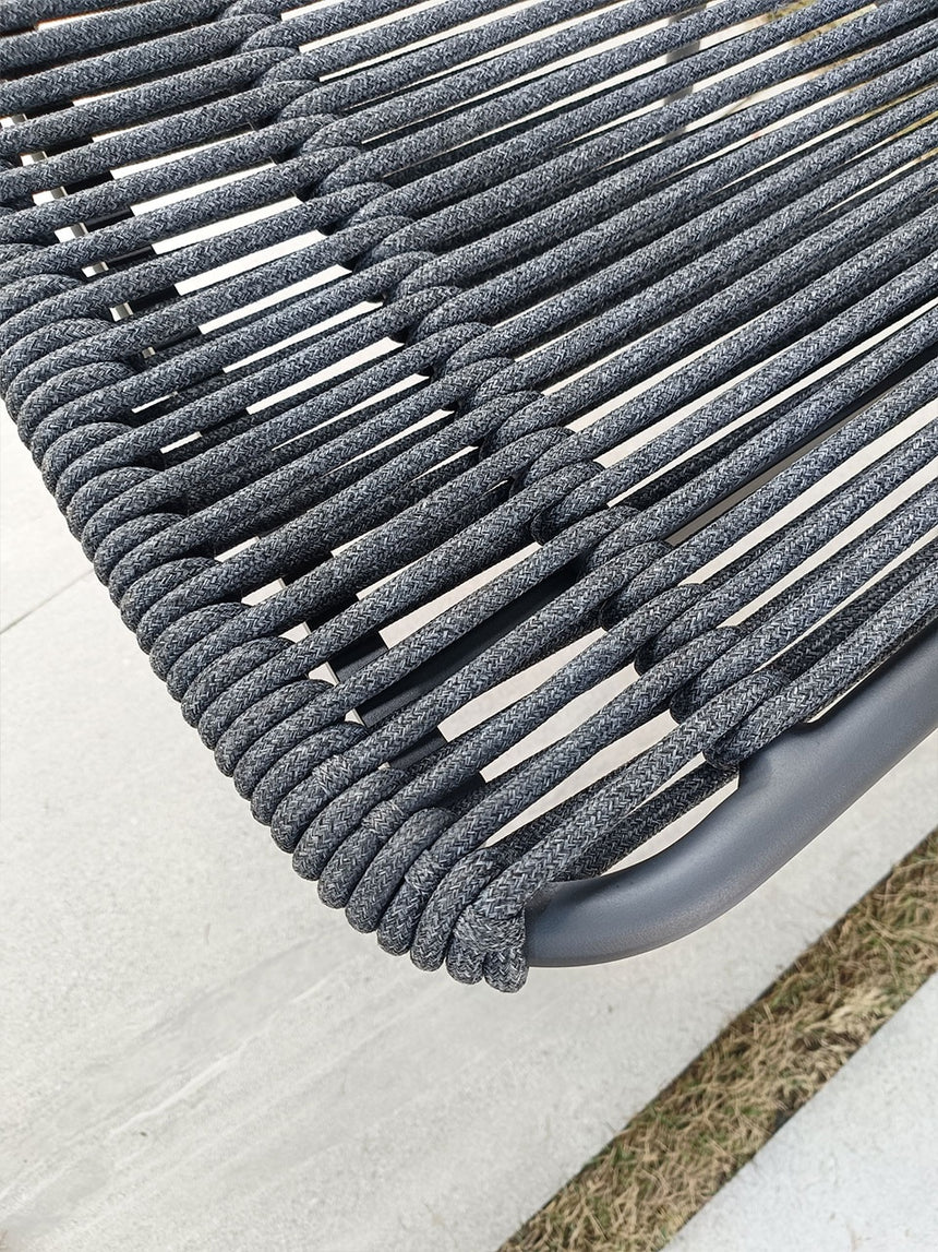 Grattoni záhradná stolička Como antracitová