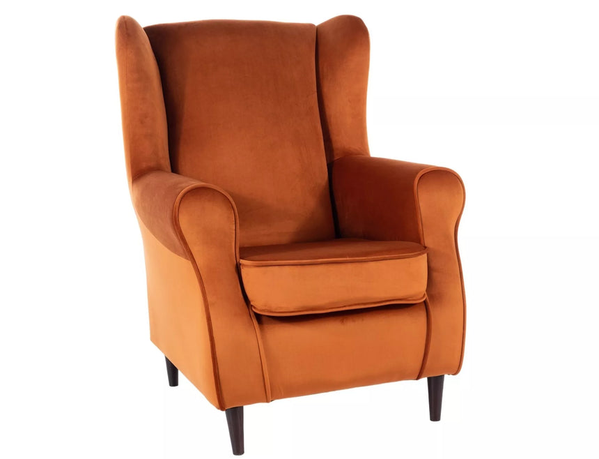 Zamatové kreslo Barón IV.