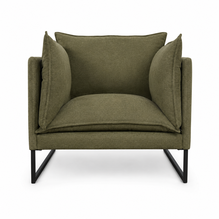 ST Cubo fémvázas loft fotel elölről