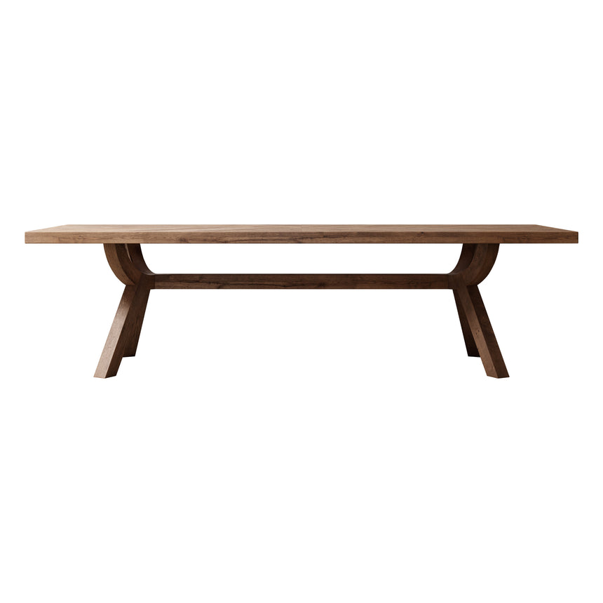 Vela tömör tölgy étkezőasztal weathered felülettel, 280 cm