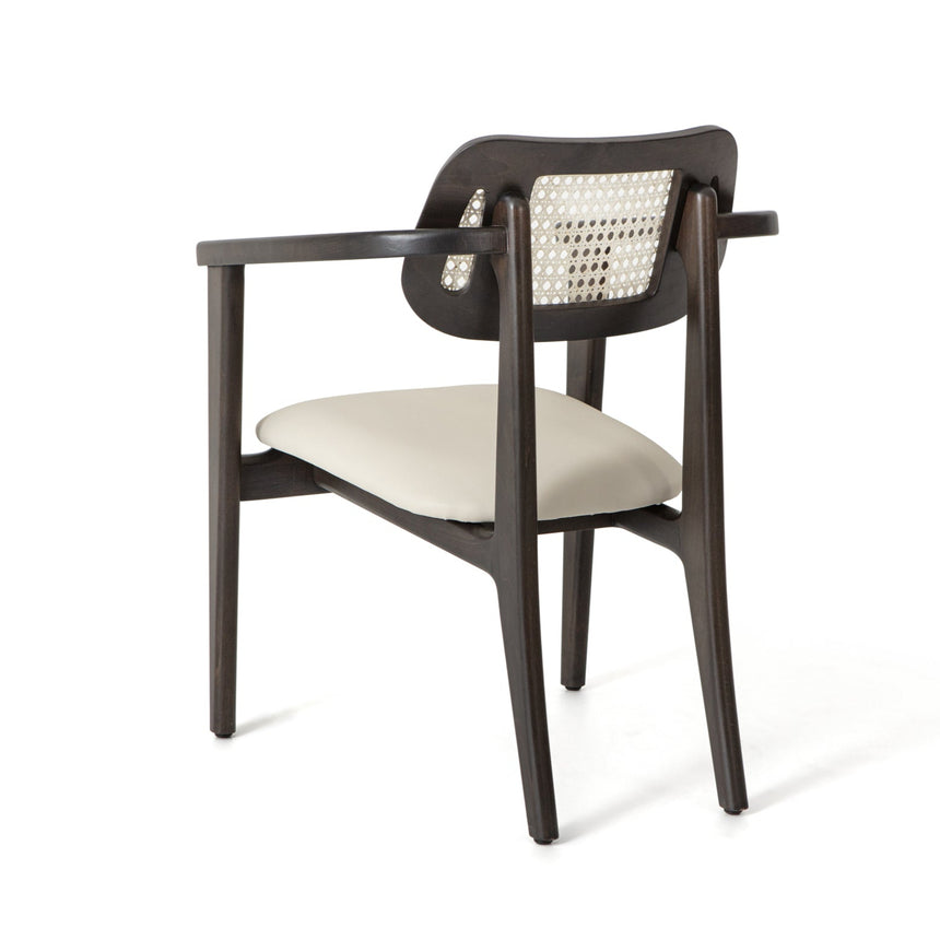 Reštauračná stolička Paul s voliteľným čalúnením a morením