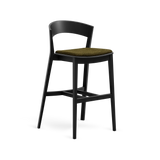 Paged Archer H-4800 kárpitozott pultszék fekete pácolt bükk vázon