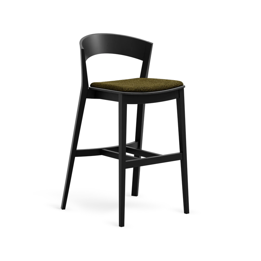Paged Archer H-4800 kárpitozott pultszék fekete pácolt bükk vázon