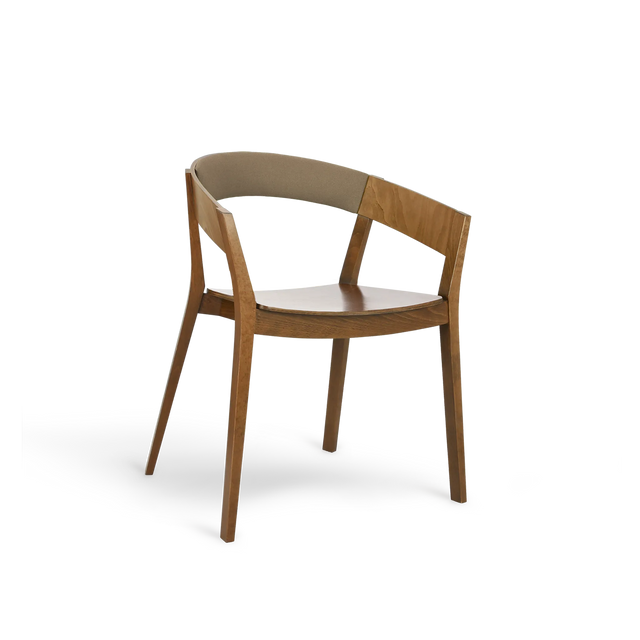 Paged Archer B-4801 karfás szék fa üléssel és kárpitozott háttámlával