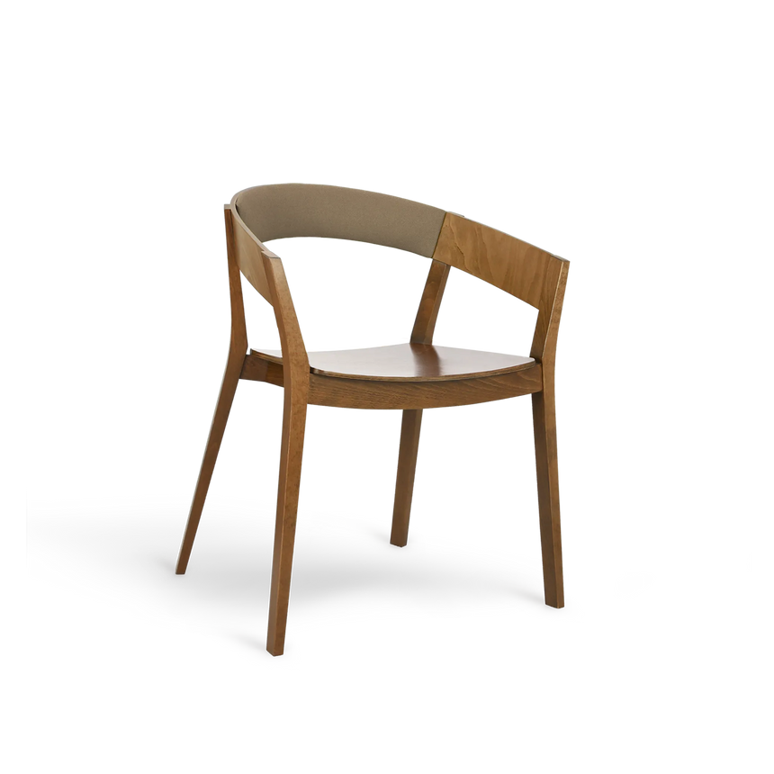 Paged Archer B-4801 karfás szék fa üléssel és kárpitozott háttámlával
