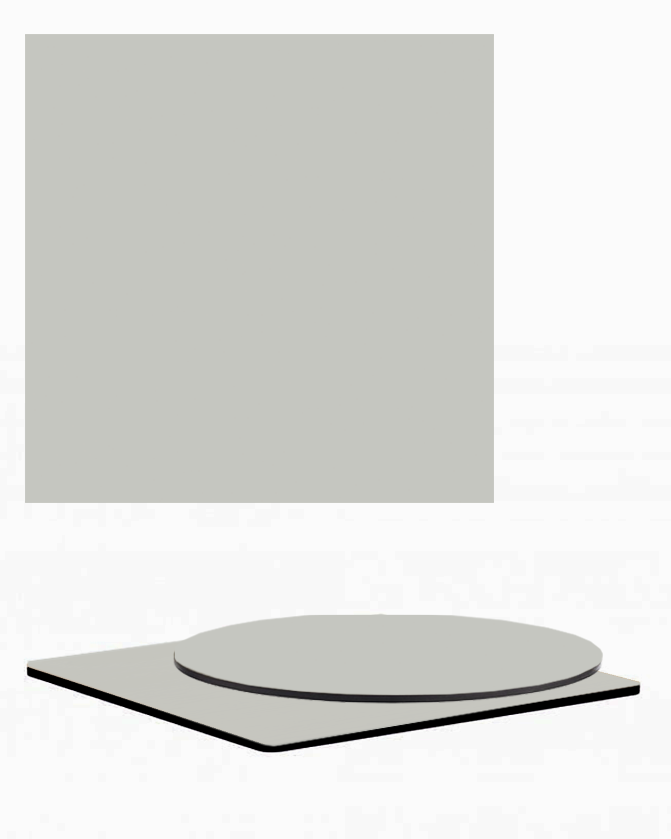 PA Sivá HPL/Kompaktná stolová doska, 12 mm