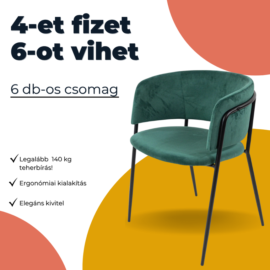 KL Liam zelená ponuka na 6 kusov oblečenia