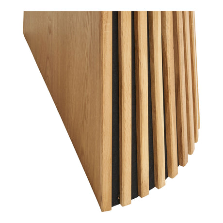 Jedálenský stôl Osaka – Ø120 cm / 120–160–200–240 cm, farba prírodný dub 
