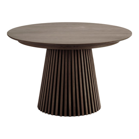 Jedálenský stôl Osaka – Ø120 cm / 120–160–200–240 cm, farba údeného duba