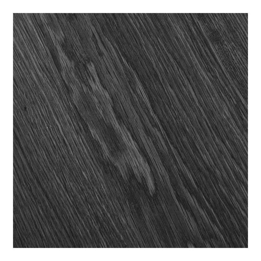 Jedálenský stôl Osaka – Ø120 cm / 120–160–200–240 cm, čierny 