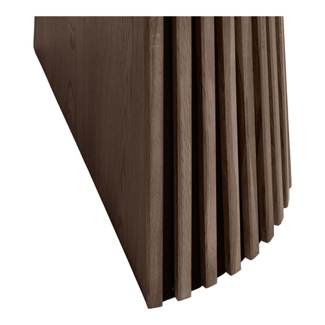 Jedálenský stôl Osaka – Ø120 cm / 120–160–200 cm, farba údeného duba 