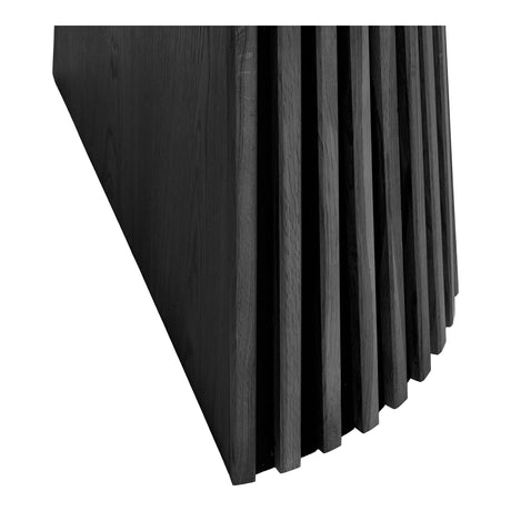 Jedálenský stôl Osaka – Ø120 cm / 120–160–200 cm, čierny 