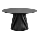 Jedálenský stôl Osaka – Ø140 cm, čierny 