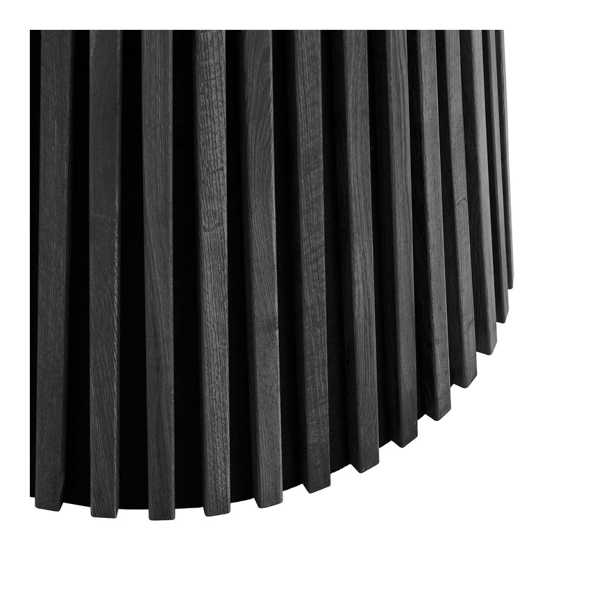 Jedálenský stôl Osaka – Ø120 cm, čierny 