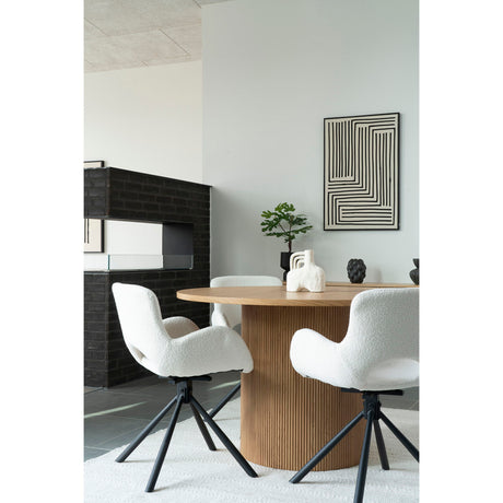 Jedálenský stôl Boavista – Ø120 cm, farba prírodná 
