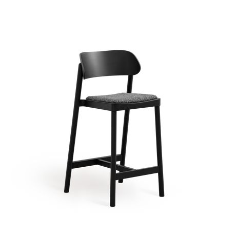 Paged Nimm H-4590 kárpitozott pultszék fekete pácolt bükk vázon