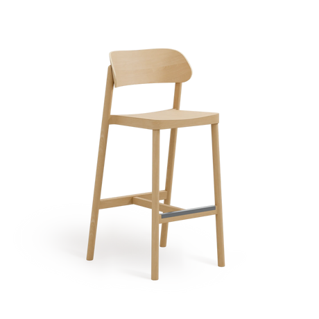 Paged Nimm H-4590 bárszék világos bükk kivitelben, 75 cm ülésmagasság