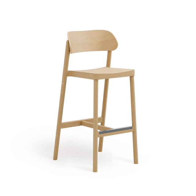 Paged Nimm H-4590 bárszék világos bükk kivitelben, 75 cm ülésmagasság