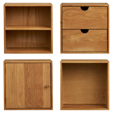 Nástenné police Townsville, sada 4 kusov