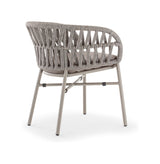 Grattoni záhradná stolička Tahiti taupe/striebornosivá