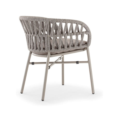 Grattoni záhradná stolička Tahiti taupe/striebornosivá