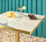 Stolová doska SC 572 z laminátu, efekt carrarského mramoru