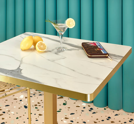 Stolová doska SC 572 z laminátu, efekt carrarského mramoru