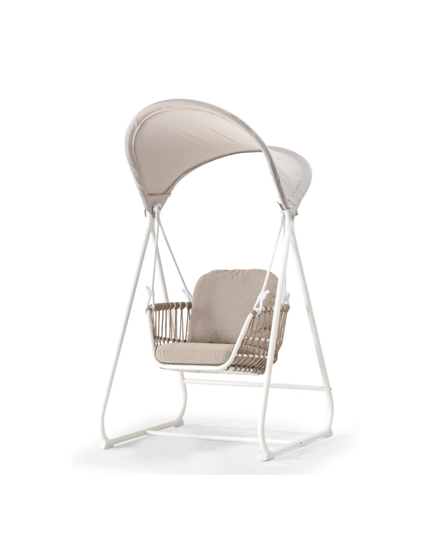 Grattoni vonkajšie hojdacie kreslo Bari biele